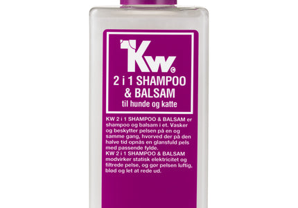 KW 2in1 Shampoo and Balsam – Concentrated Conditioning Formula, 200ml, Gentle Cleansing
