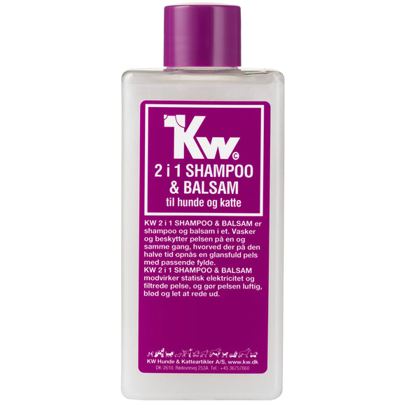 KW 2in1 Shampoo and Balsam – Concentrated Conditioning Formula, 200ml, Gentle Cleansing