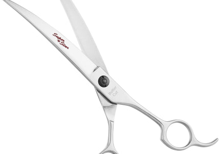Geib SuperStar Curved Grooming Scissors – 7" Japanese Steel, Professional Precision