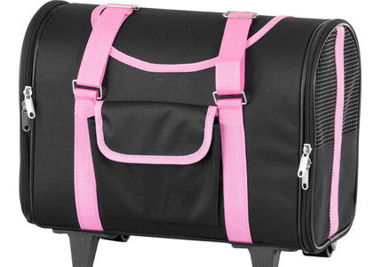 Record Borsa Trolley Rigid Fabric Carrier – Wheeled Mobile Pet Transport, 42x22x35cm