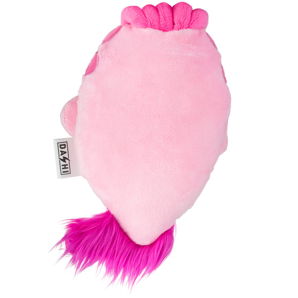 Dashi Fini Plush Squeaker Toy 20cm – Soft Pink Creature, Durable and Engaging