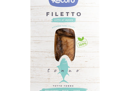 Record Filetto Tuna Snack 25g – 100% Steamed Tuna Fillet, Pure Protein Treat