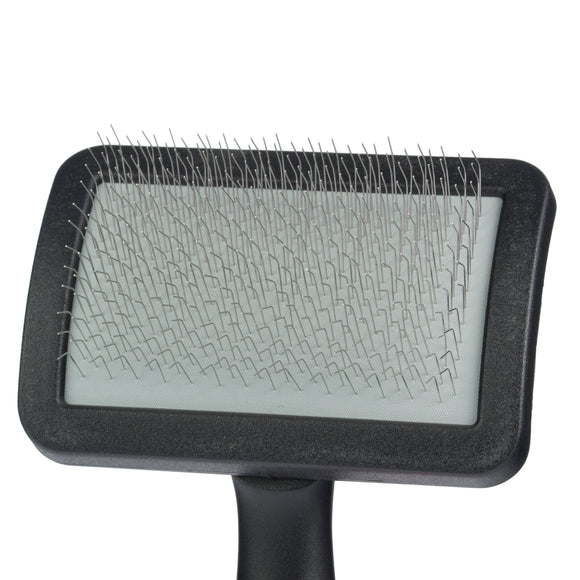 Blovi Small Soft Slicker Brush – Gentle Flexible Pins, Compact Design for Sensitive Coats