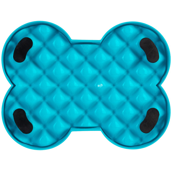 LickiMat Slodog Small Slow Eating Bowl – Black Non-Slip Licking Tray, Promotes Healthy Feeding