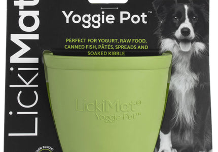 LickiMat Yoggie Pot Licking Cup – Orange Textured Enrichment Toy with Studs, Durable Design
