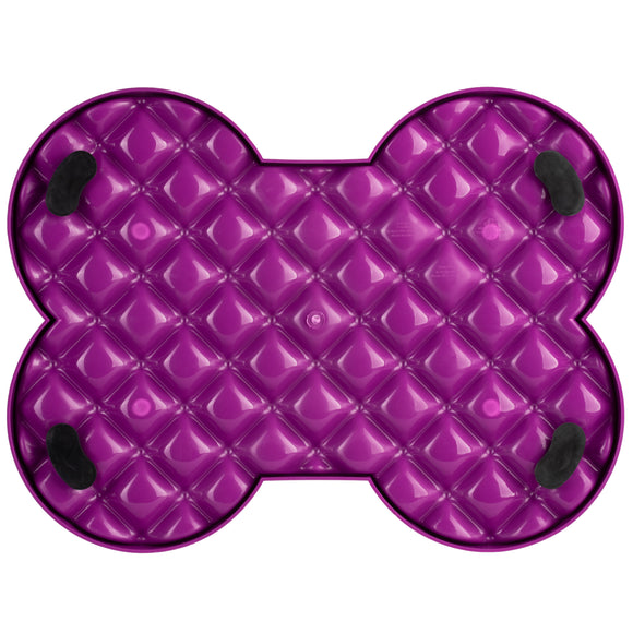 LickiMat Slodog Slow Eating Bowl – Black Non-Slip Licking Tray, Promotes Healthy Feeding