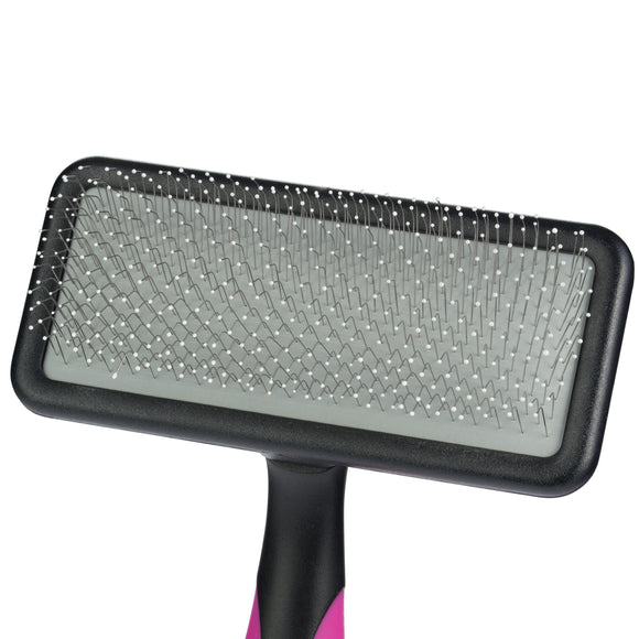 Blovi Large Ball Pin Slicker Brush – Soft Safety Pins, Gentle Detangling, Large Size