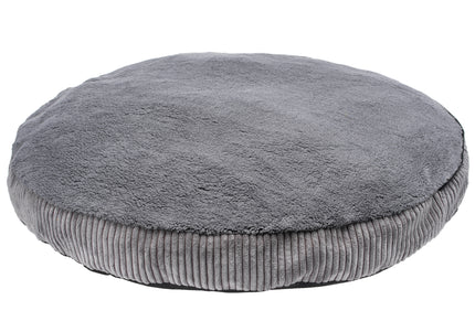 Biglo Cleo Corduroy Dog Bed with Removable Cover, Medium Size, Grey
