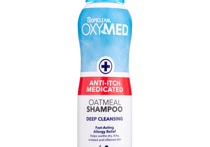 Tropiclean Oxy-Med Anti-Itch Medicated Shampoo – Soothing Relief Formula, 355ml Bottle