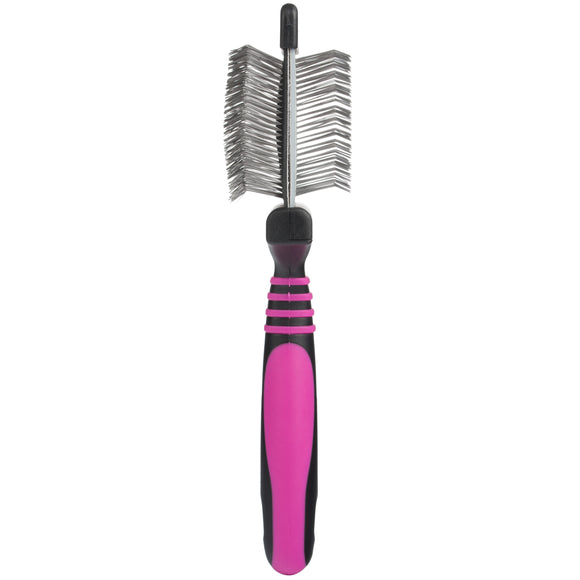 Blovi Large Duo Flex Slicker Brush – Double-Sided Flexible Grooming Tool, Large Size
