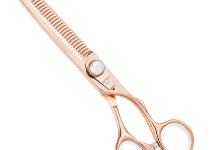 Geib Gold Pearl Blender 7.0" – Single-Sided Thinning Shear, 36 Teeth, Elegant Gold Finish