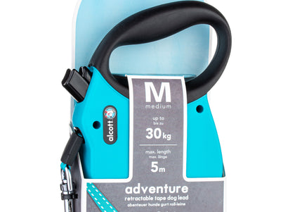 Alcott Adventure Retractable Leash Blue – Reflective Extra Large Retractable Leash, Durable Design
