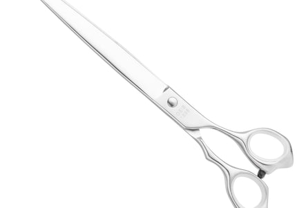 Geib Kiss Silver Pink Straight Scissors – 7.5in Micro-Bevel Blade, High-Quality Silver Finish