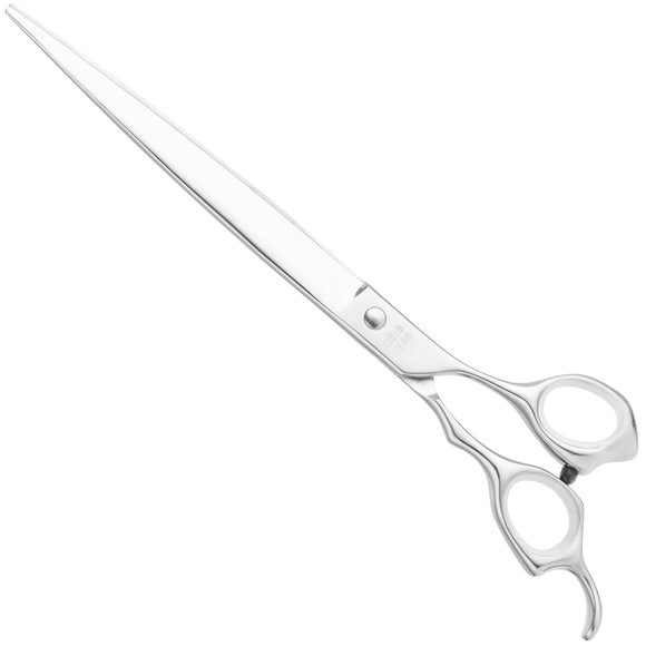 Geib Kiss Silver Pink Straight Scissors – 7.5in Micro-Bevel Blade, High-Quality Silver Finish