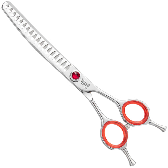 Yento Prime Chunker 6.5" Curved Thinning Shears – Japanese Stainless Steel, 18 Teeth