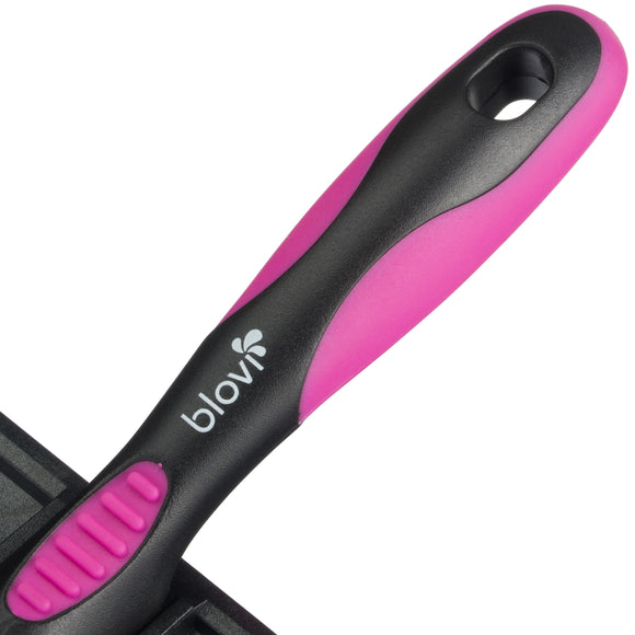 Blovi Medium Soft Slicker Brush – Gentle Flexible Pins, Ergonomic Grip, Medium Size
