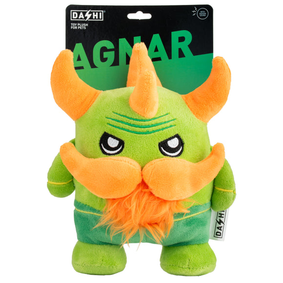 Dashi Agnar Plush Toy – Soft 16cm Squeaky Green Creature, Durable Playtime Fun