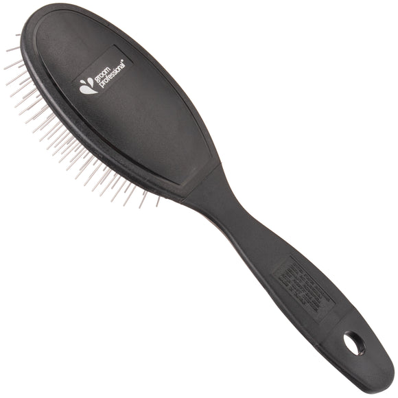 Groom Professional Luxury Pin Brush – Oval Design with 2.2cm Metal Pins, Gentle Detangling