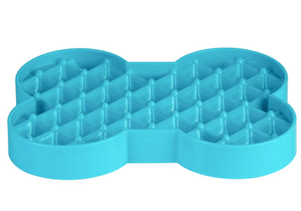 LickiMat Slodog Small Slow Eating Bowl – Black Non-Slip Licking Tray, Promotes Healthy Feeding