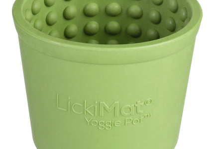 LickiMat Yoggie Pot Licking Cup – Orange Textured Enrichment Toy with Studs, Durable Design