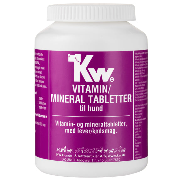 KW Vitamin Mineral Tablets 250 Count – Liver Flavored Supplement with Essential Nutrients, Supports Vitality