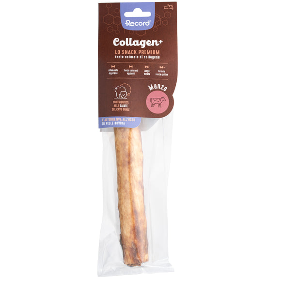 Record Collagen+ Premium Snack – Collagen-Rich Chew Treat, Medium Size, Supports Joint Health
