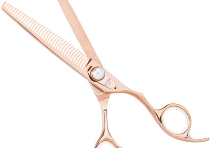 Geib Gold Pearl Blender 7.0" – Single-Sided Thinning Shear, 36 Teeth, Elegant Gold Finish