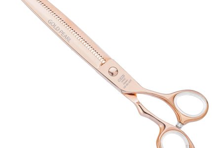 Geib Gold Pearl Blender 8.0" – Single-Sided Thinning Shear, 50 Teeth, Elegant Gold Finish