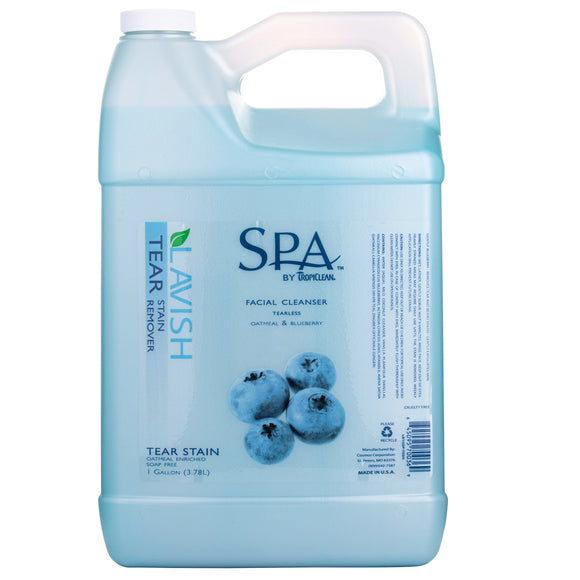 Tropiclean Tear Stain Remover Facial Cleanser – Gentle Milk Formula, 3.8L, Removes Discolorations