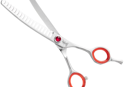 Yento Prime Chunker 6.5" Curved Thinning Shears – Japanese Stainless Steel, 18 Teeth