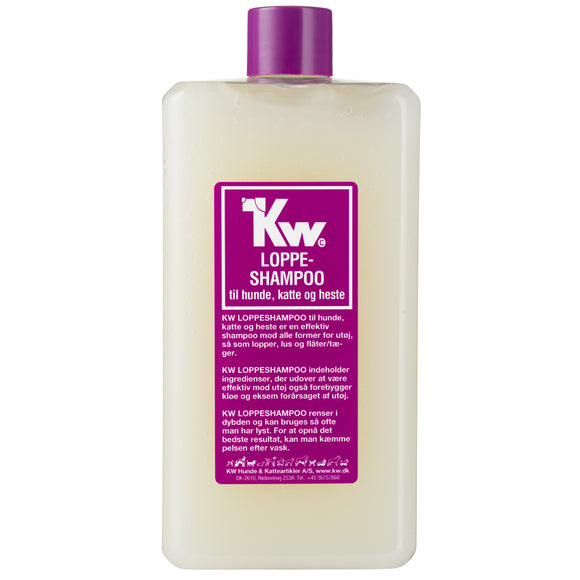 KW Flea Shampoo 500ml – Insecticidal Formula with Chlorhexidine, Gentle Deep Cleaning