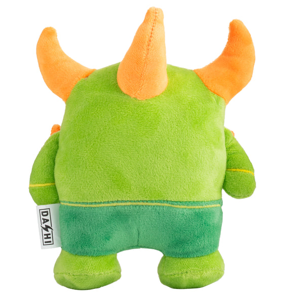 Dashi Agnar Plush Toy – Soft 16cm Squeaky Green Creature, Durable Playtime Fun