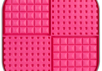 LickiMat Slomo XL Black Licking Mat – Hard Textured Design, Engaging Slow Feeder for Medium and Large Breeds