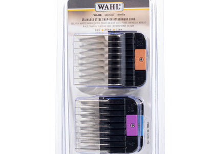 Wahl Snap-On Attachment Comb Set – Precision Guide Combs for Adjustable Blade Clippers, 8 Pieces