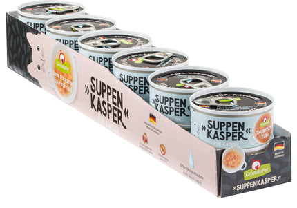 GranataPet Suppenkasper Tuna Cat Soup – Tender Tuna Recipe, 12 x 70g Pouches