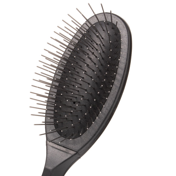 Groom Professional Luxury Pin Brush – Oval Design with 2.2cm Metal Pins, Gentle Detangling