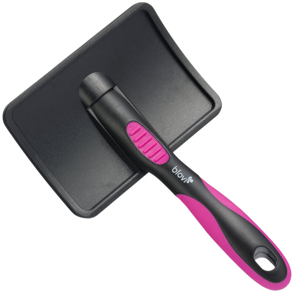 Blovi Large Soft Slicker Brush – Gentle Flexible Pins, Comfortable Detangling Tool, Large Size