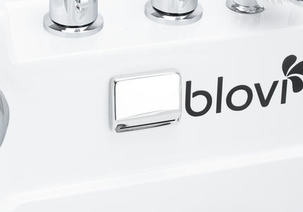 Blovi Professional Grooming SPA Ozone Bathtub – Milky Micro Bubble Hydromassage, 75x66x98cm, White