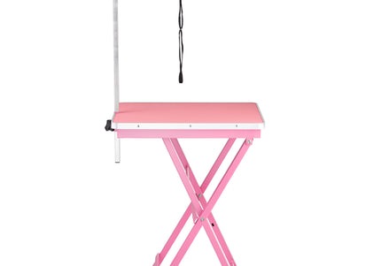 Blovi Display Table – Lightweight Handy Grooming Table with 60x45cm Purple Top