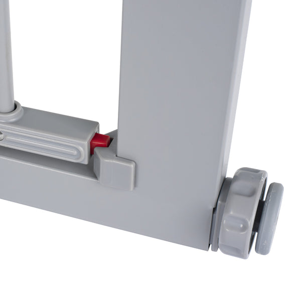 Flamingo Salus Metal Dog Gate – Sturdy Grey Barrier with Secure Locking Mechanism