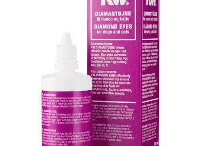 KW Diamond Eye Tear Stain Remover 100ml – Gentle Fast-Acting Formula for Clear Fur