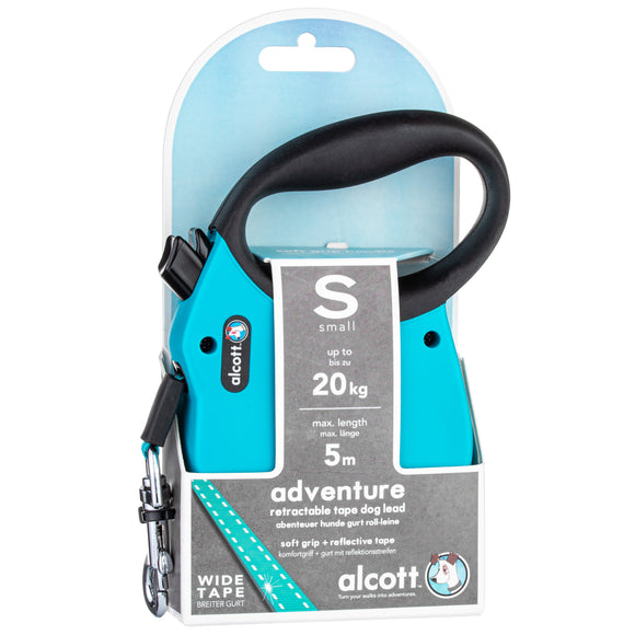 Alcott Adventure Retractable Leash Blue – Reflective Extra Large Retractable Leash, Durable Design