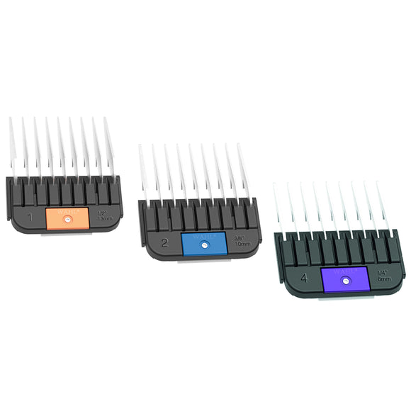 Wahl Snap-On Attachment Comb Set – Precision Guide Combs for Adjustable Blade Clippers, 8 Pieces