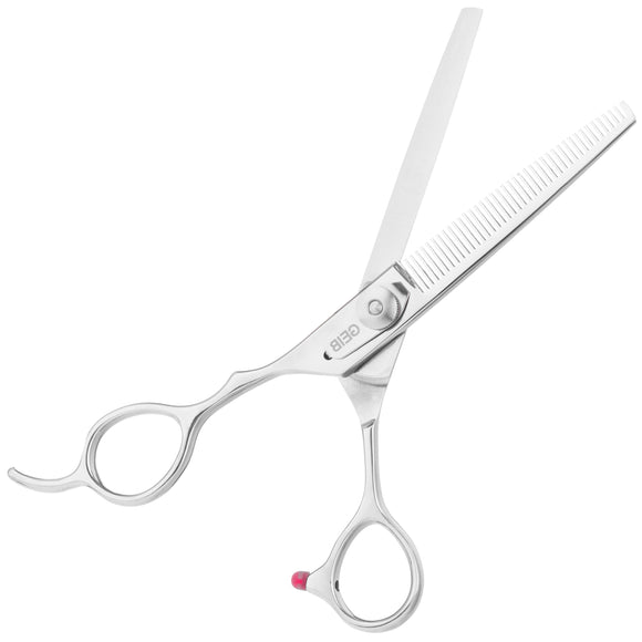 Geib Gator Lefty Thinning Shears 6.5" – Japanese Stainless Steel, 40 Teeth, Ergonomic Design