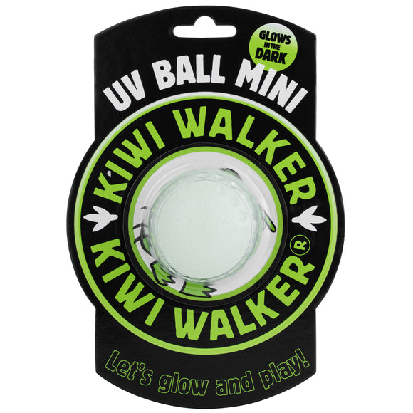 Kiwi Walker Let's Play and Glow UV Ball – Maxi Size, Glow-in-the-Dark, Durable Dog Toy