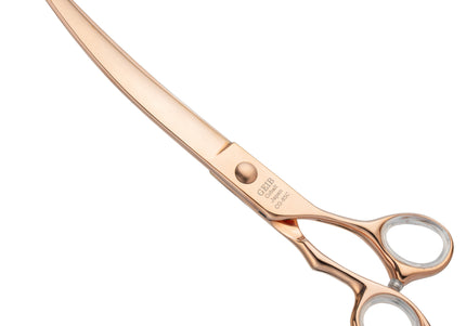 Geib Crystal Gold Curved Grooming Scissors – 8.5" Japanese Stainless Steel, Professional Quality