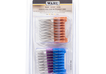 Wahl Slide-On Attachment Comb Set – Precision Guide Combs for Dedicated Blades, 8 Piece Collection