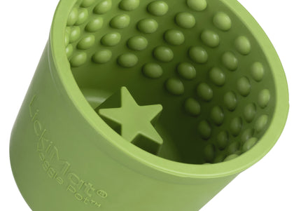LickiMat Yoggie Pot Licking Cup – Orange Textured Enrichment Toy with Studs, Durable Design