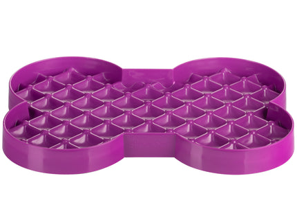 LickiMat Slodog Slow Eating Bowl – Black Non-Slip Licking Tray, Promotes Healthy Feeding