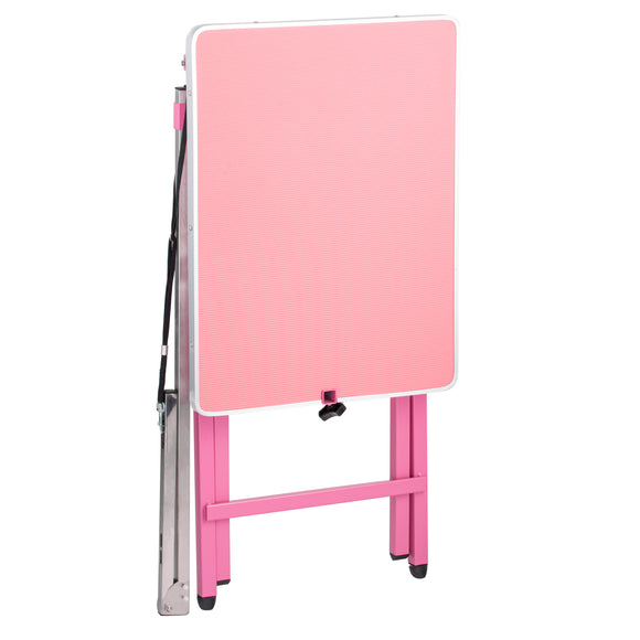 Blovi Display Table – Lightweight Handy Grooming Table with 60x45cm Purple Top